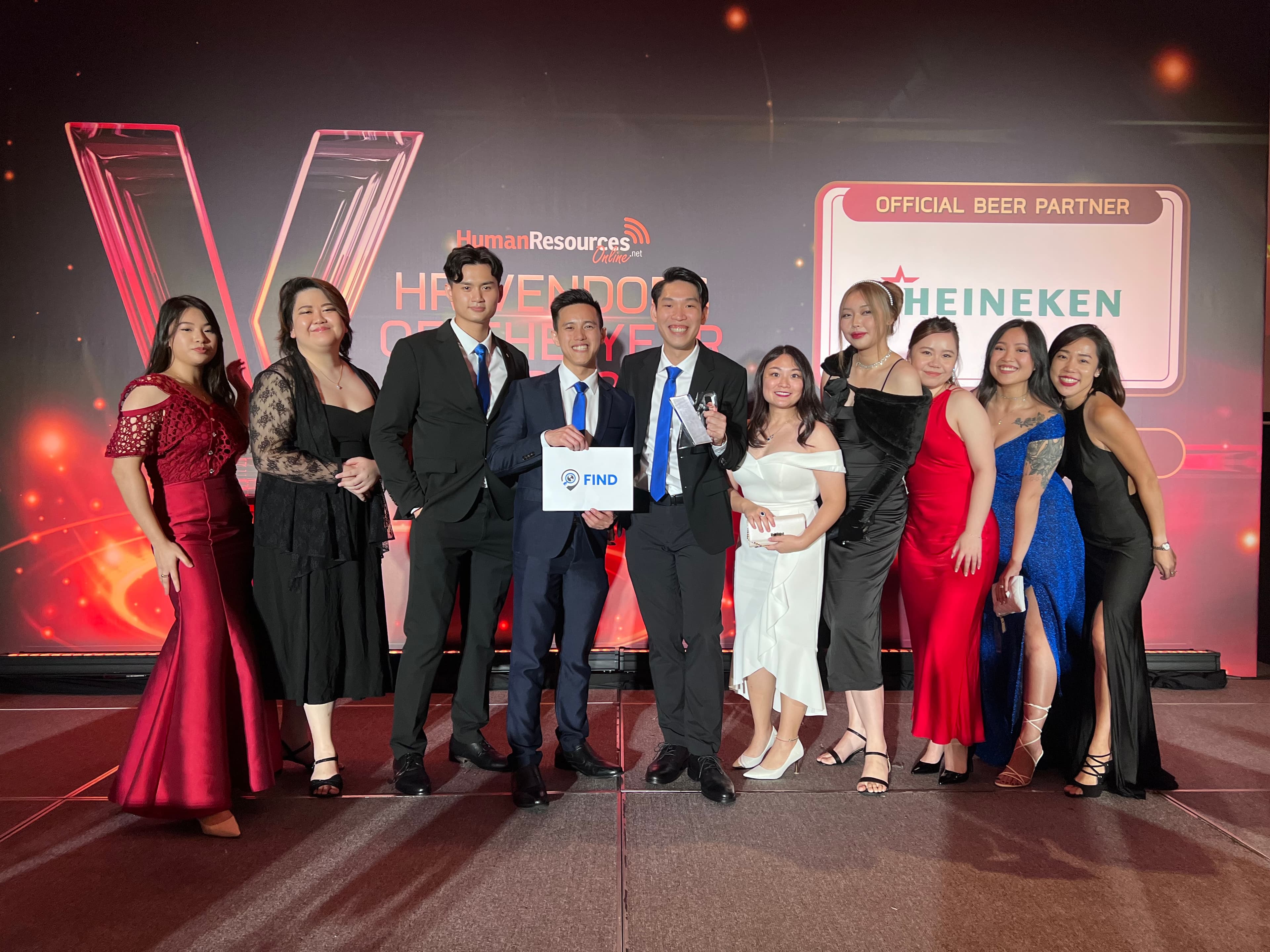 FIND Talents receiving Best New Recruitment Company award